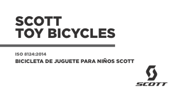 Bicicleta de juguete para niños SCOTT